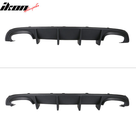 Fits 15-23 Dodge Charger Quad Exhaust Rear Diffuser + Side Aprons Unpainted PP