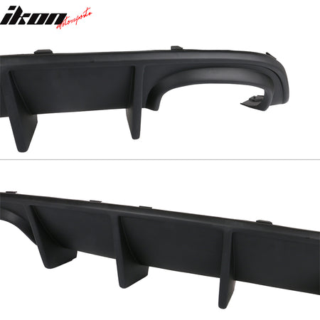 Fits 15-23 Dodge Charger Quad Exhaust Rear Diffuser + Side Aprons Unpainted PP
