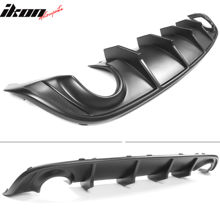 Fits 15-23 Dodge Charger SRT Quad Exhaust Rear Diffuser with Reflective Tape