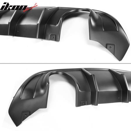 Fits 15-23 Dodge Charger SRT Quad Exhaust Rear Diffuser with Reflective Tape