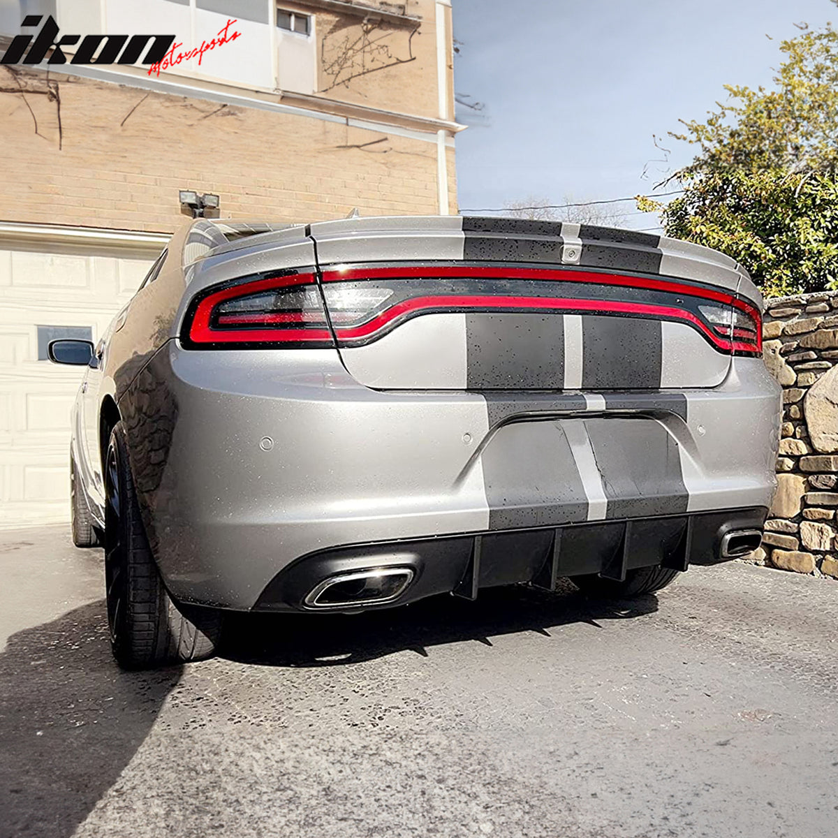 Fits 15-23 Dodge Charger RT V2 Style Rear Diffuser