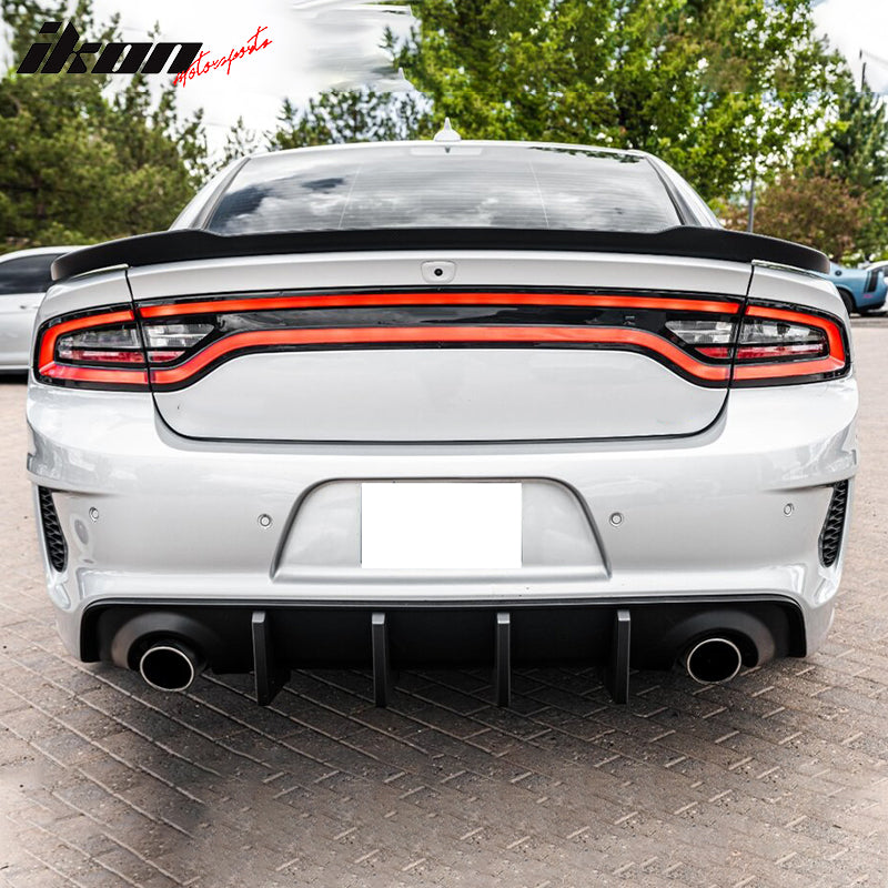Rear Bumper Diffuser for 2020-2024 Dodge Charger Widebody IKON Style P