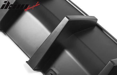 Fits 20-23 Dodge Charger Widebody Matte Black Rear Bumper Diffuser IKON Style PP