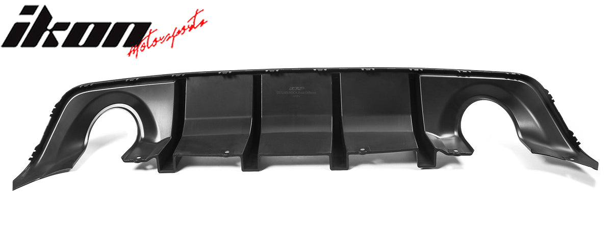 Fits 20-23 Dodge Charger Widebody Matte Black Rear Bumper Diffuser IKON Style PP