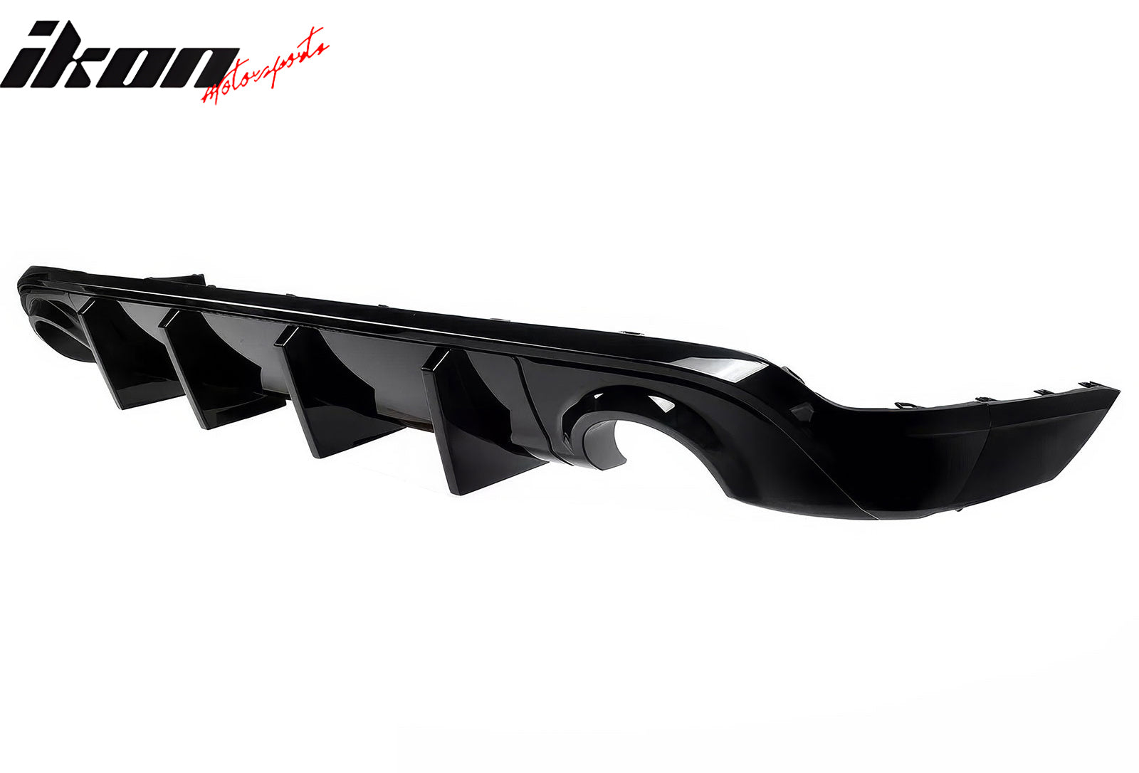 Fits 11-24 Dodge Durango Rear Bumper Lip Diffuser Gloss Black V1 Valance Canard