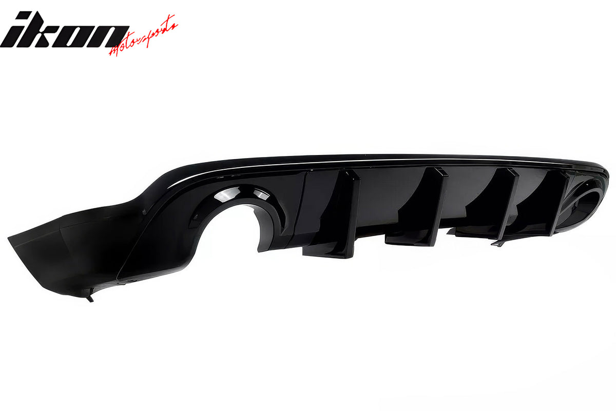 Fits 11-24 Dodge Durango Rear Bumper Lip Diffuser Gloss Black V1 Valance Canard