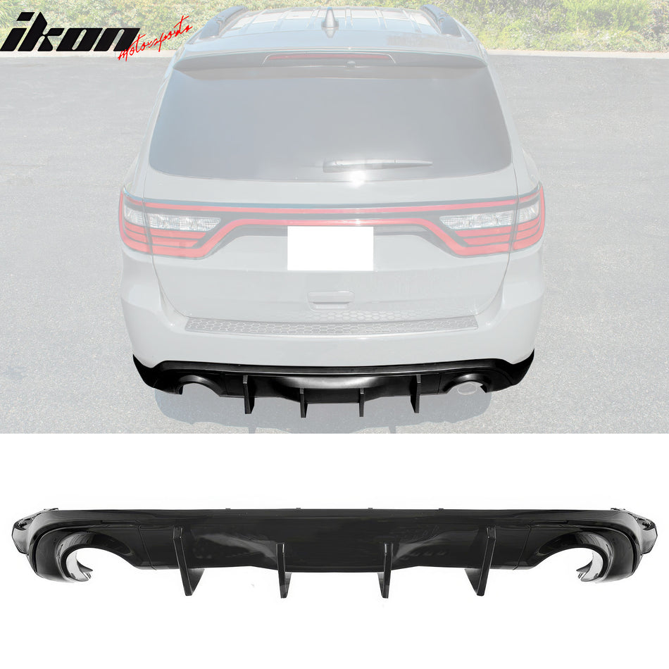 2011-2024 Dodge Durango Rear Bumper Lip Diffuser V2 Gloss Black Apron