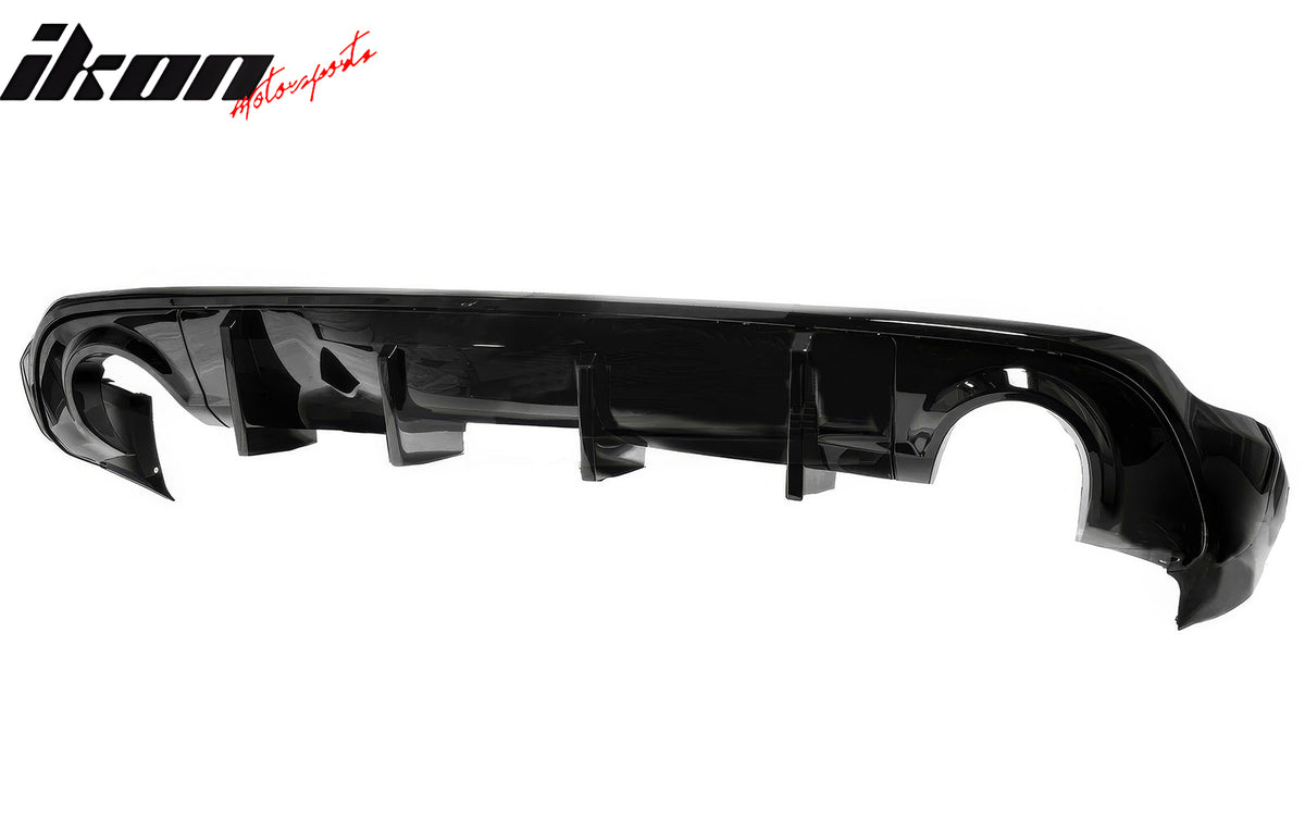 Fits 11-24 Dodge Durango Rear Bumper Lip Diffuser Gloss Black V2 Valance Canard