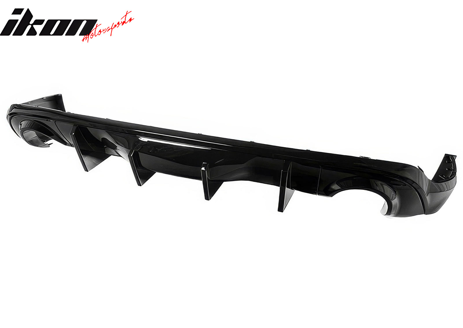 Fits 11-24 Dodge Durango Rear Bumper Lip Diffuser Gloss Black V2 Valance Canard