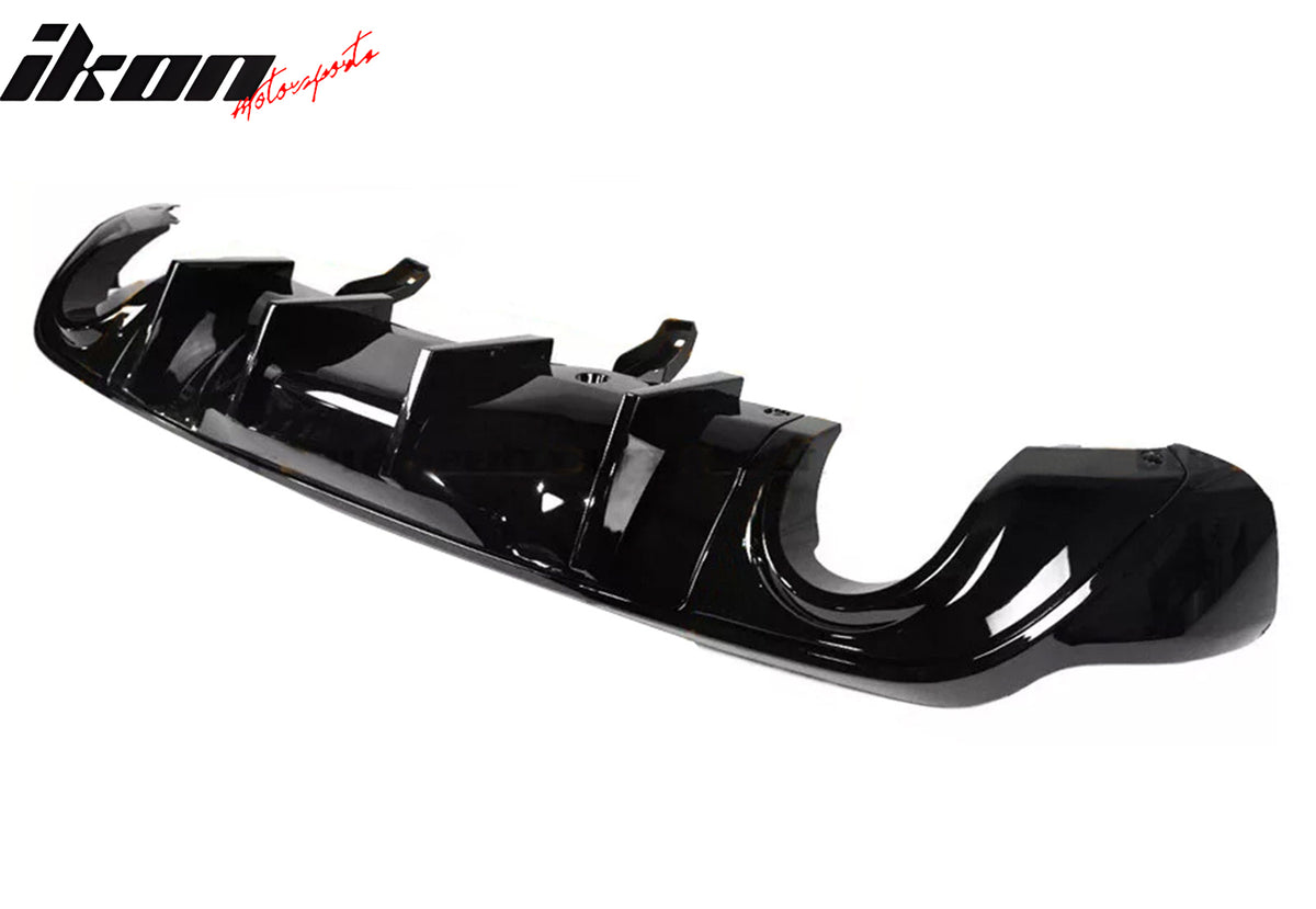 Fits 11-24 Dodge Durango Rear Bumper Lip Diffuser Gloss Black V2 Valance Canard