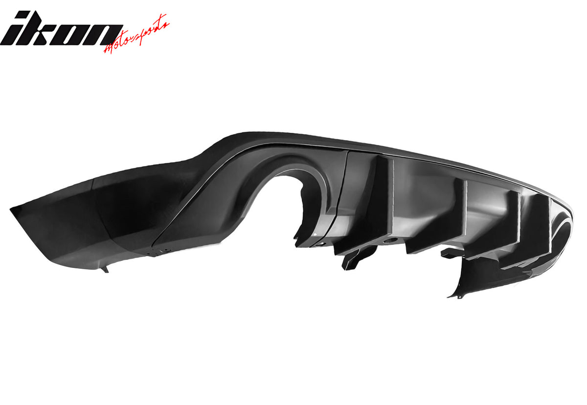 Fits 11-24 Dodge Durango Rear Bumper Lip Diffuser Matte Black V2 Valance Canard