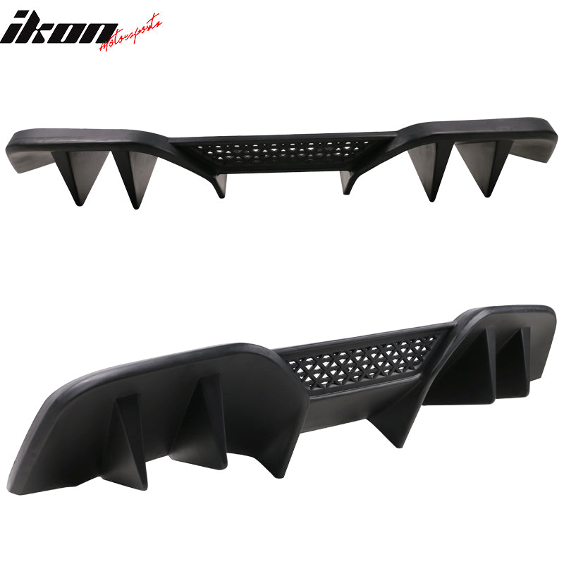 Fits 15-17 Ford Mustang R-Spec V2 Style Rear Bumper Diffuser Lower Valance Lip