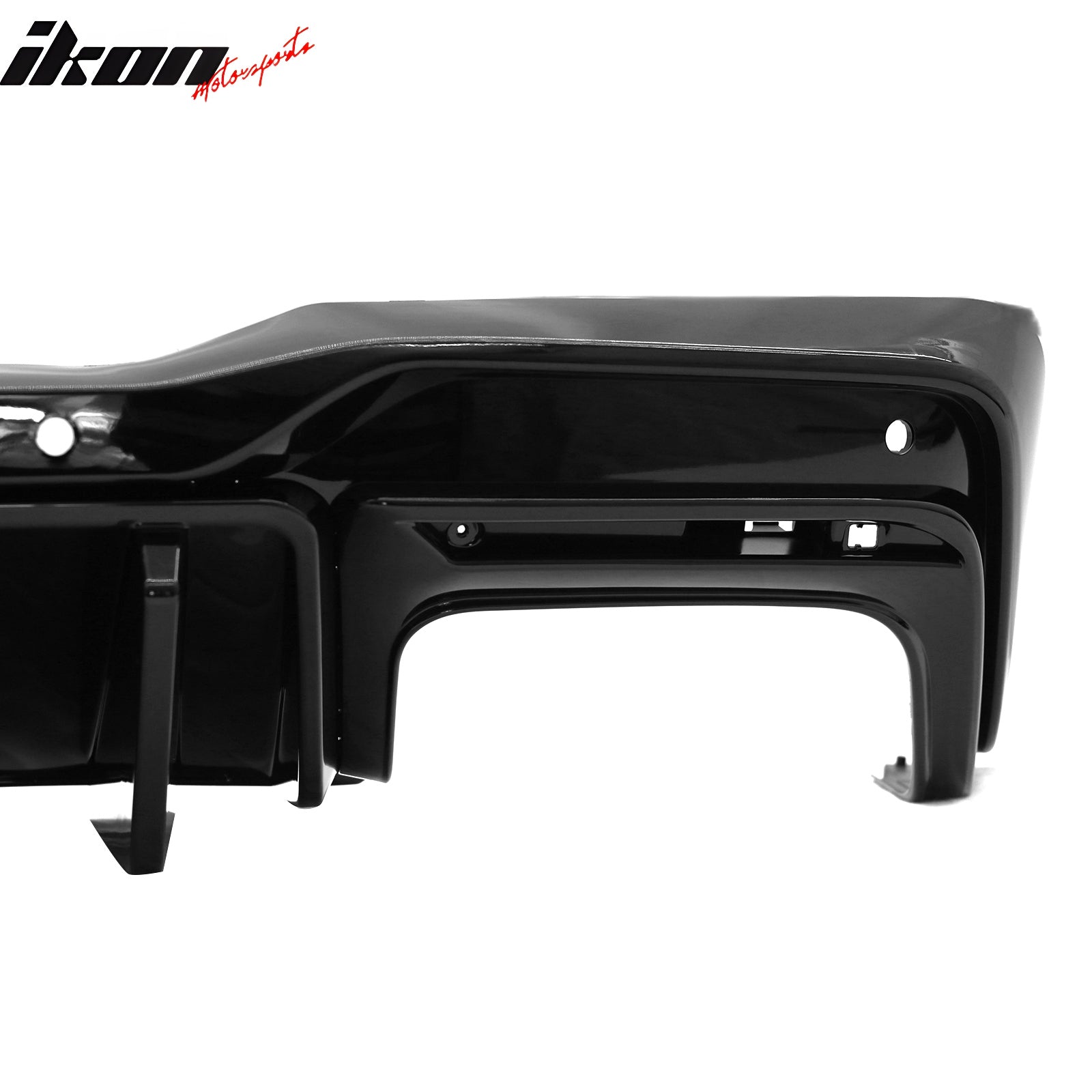 Fits 24-25 Mustang 7th Gen S650 Competition PP Rear Bumper Diffuser Gloss Black