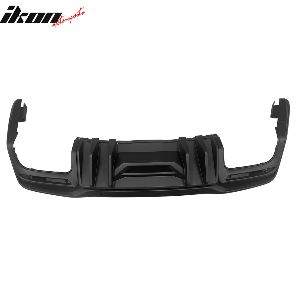 2024-2025 Ford Mustang Competition Style Matte Black Rear Diffuser PP