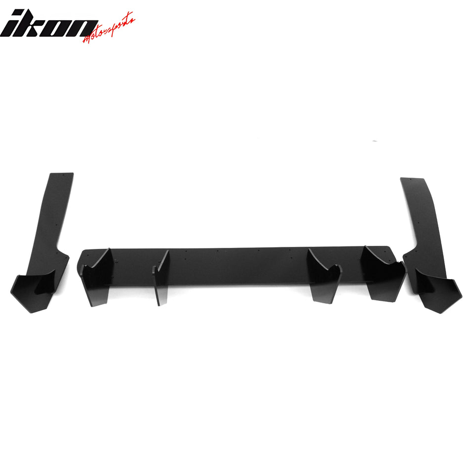 2024-2026 Ford Mustang EcoBoost GT Gloss Black Rear BumperDiffuser PP