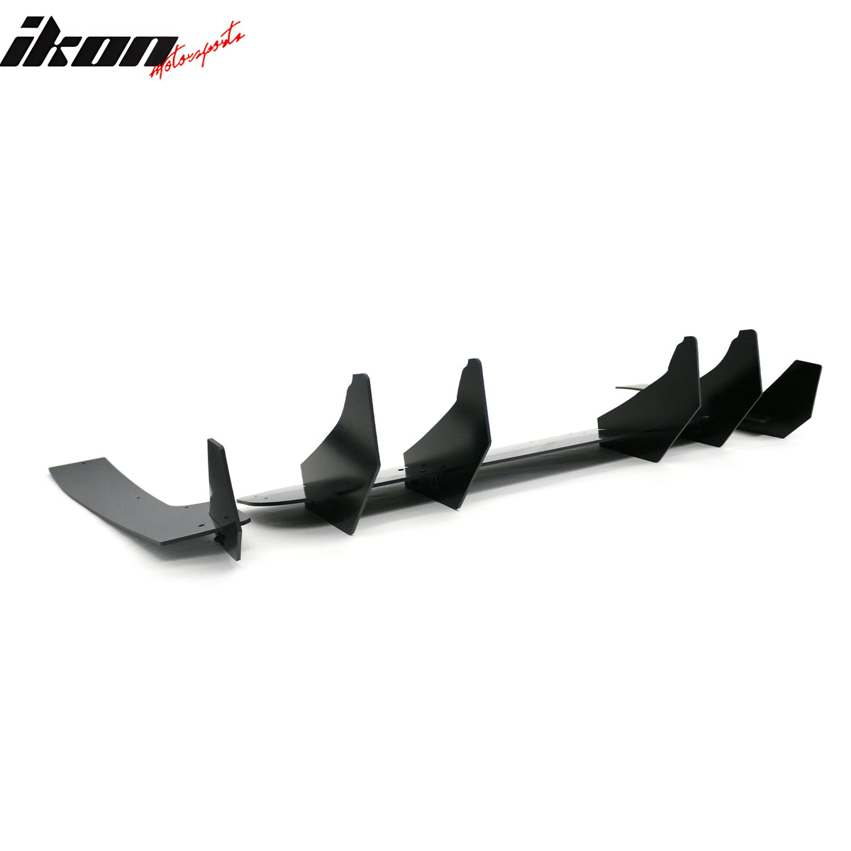 Fits 24-26 Ford Mustang S650 EcoBoost GT Rear Bumper Lip Splitter Gloss Black PP