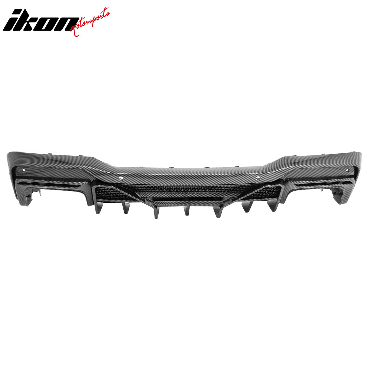Fits 24-26 Ford Mustang Shelby Super Snake Rear Diffuser Carbon Fiber Print