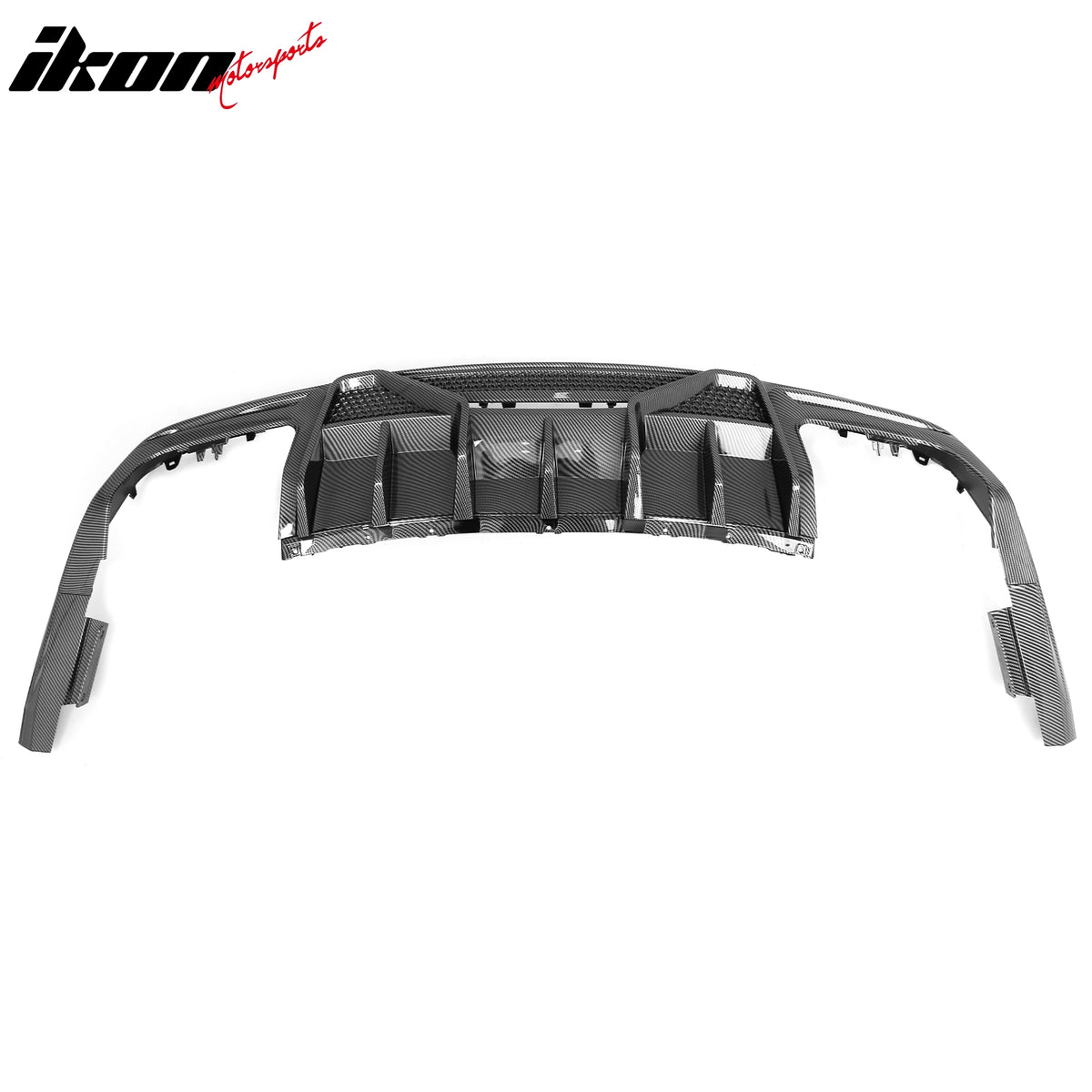 Fits 24-26 Ford Mustang Shelby Super Snake Rear Diffuser Carbon Fiber Print