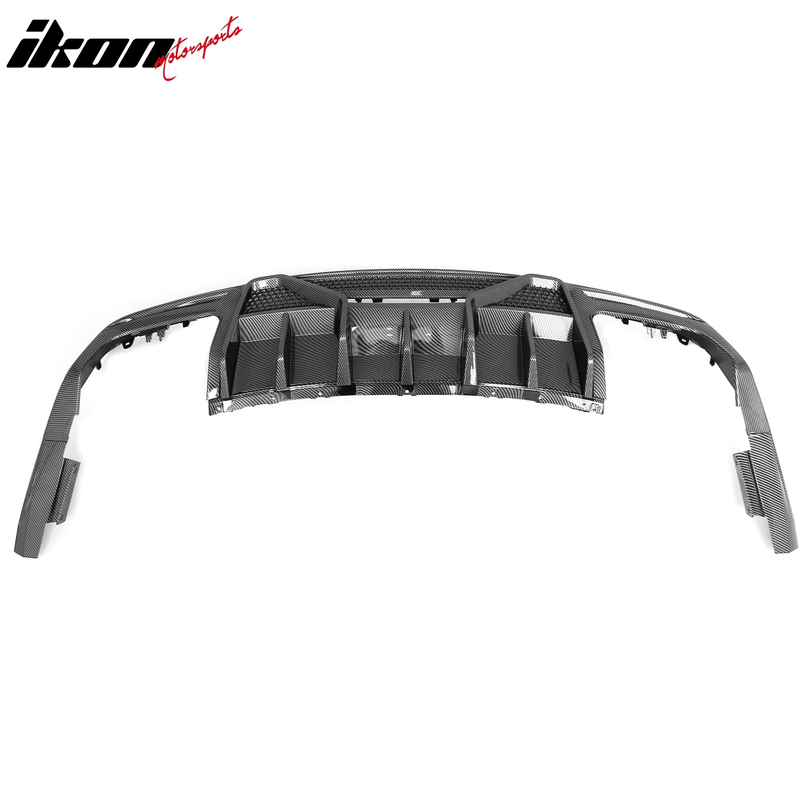 Fits 24-26 Ford Mustang Shelby Super Snake Rear Diffuser Carbon Fiber Print