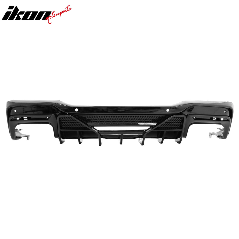 2024-2026 Ford Mustang V6 (EcoBoost)/GT/Dark Horse Rear Bumper Lip Diffuser Lower Valance Exterior Auto Parts Shelby Super Snake Style PP Gloss Black