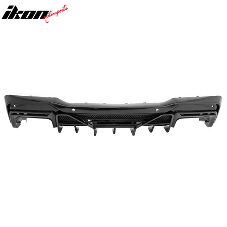 Fits 24-26 Ford Mustang V6/GT Shelby Super Snake Style Rear Diffuser Gloss Black