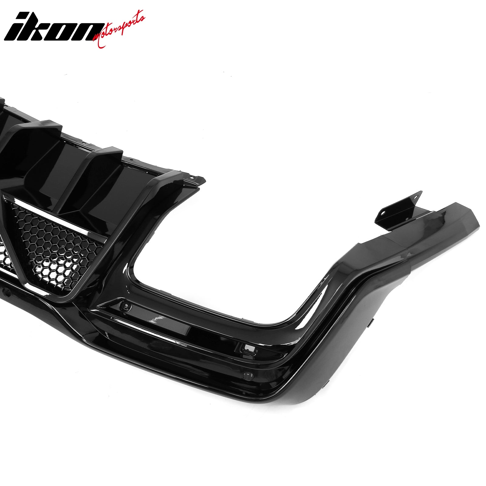 Fits 24-26 Ford Mustang V6/GT Shelby Super Snake Style Rear Diffuser Gloss Black