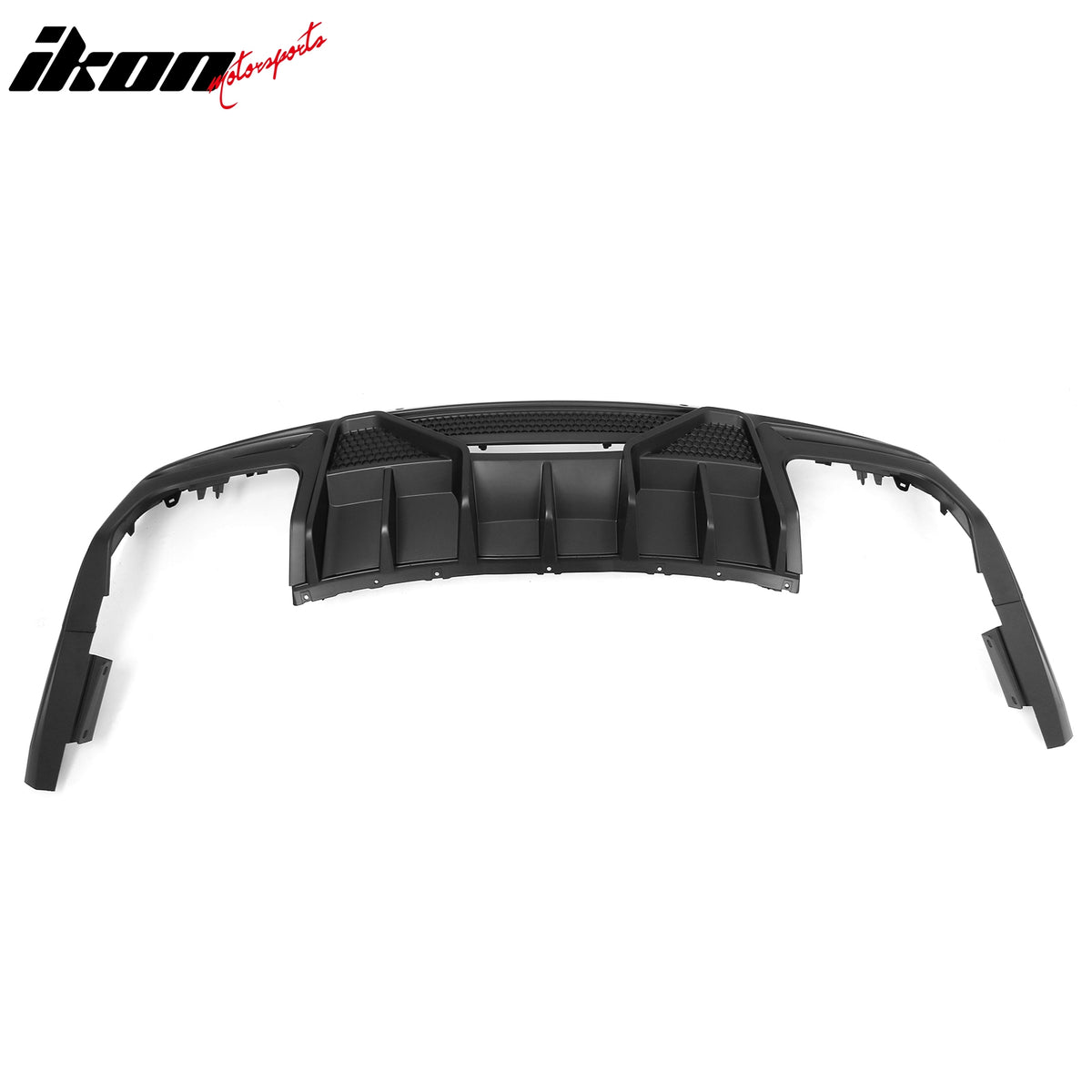 Fits 24-26 Ford Mustang V6/GT Shelby Super Snake Style Rear Diffuser Matte Black