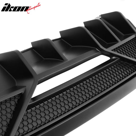 Fits 24-26 Ford Mustang V6/GT Shelby Super Snake Style Rear Diffuser Matte Black