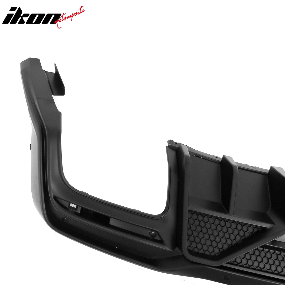 Fits 24-26 Ford Mustang V6/GT Shelby Super Snake Style Rear Diffuser Matte Black
