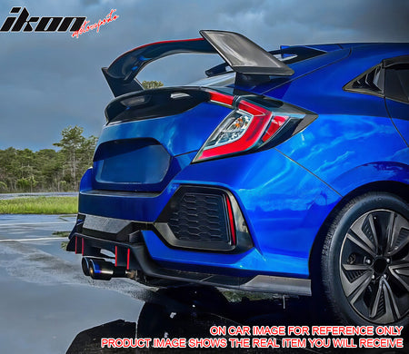 Fits 17-21 Honda Civic Hatchback Type R Rear Bumper Lip Conversion Kit - PP