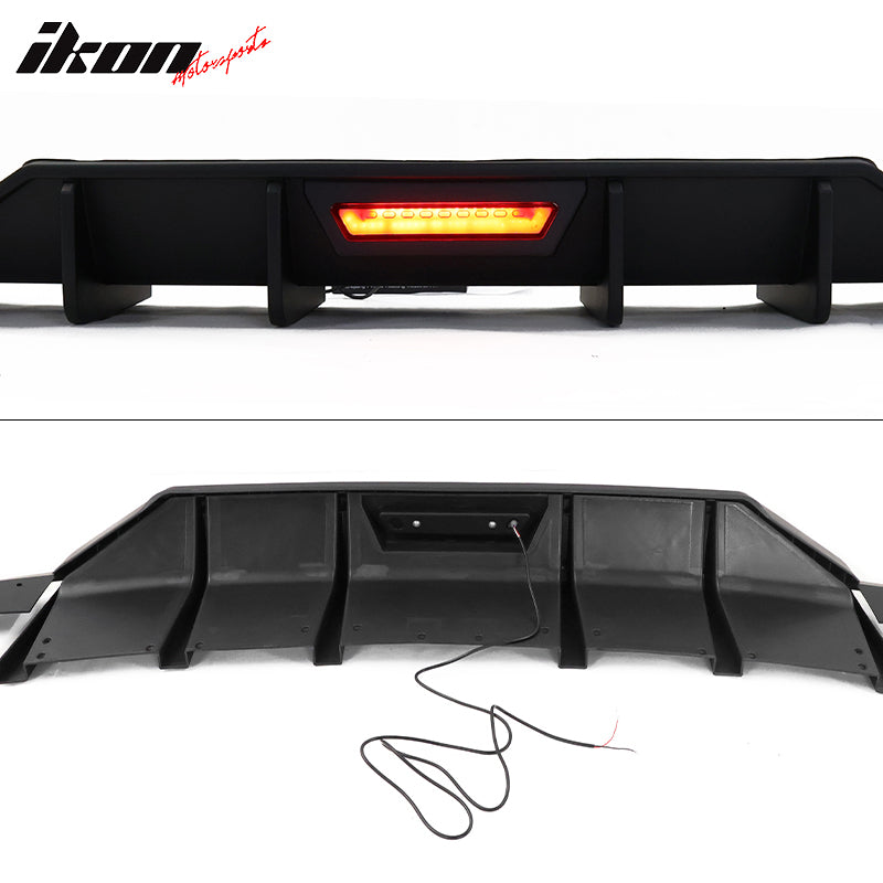 Fits 21-23 Hyundai Elantra IKON Style Rear Bumper Lip Diffuser PP