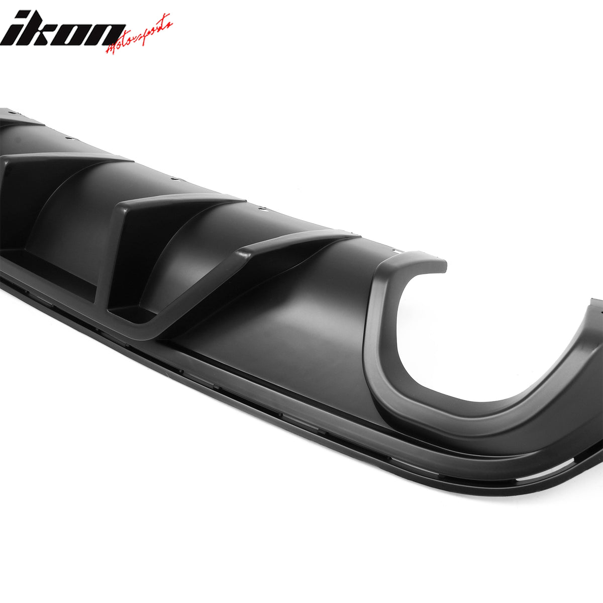 Fits 12-21 Jeep Grand Cherokee SRT V1 Shark Fin Rear Diffuser Unpainted Black