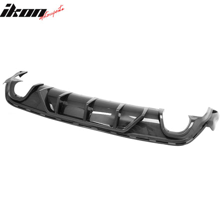 Fits 12-21 Jeep Grand Cherokee SRT V1 Shark Fin Rear Diffuser Carbon Fiber Print