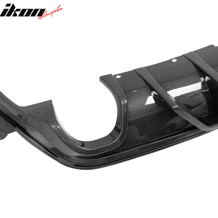 Fits 12-21 Jeep Grand Cherokee SRT V1 Shark Fin Rear Diffuser Carbon Fiber Print