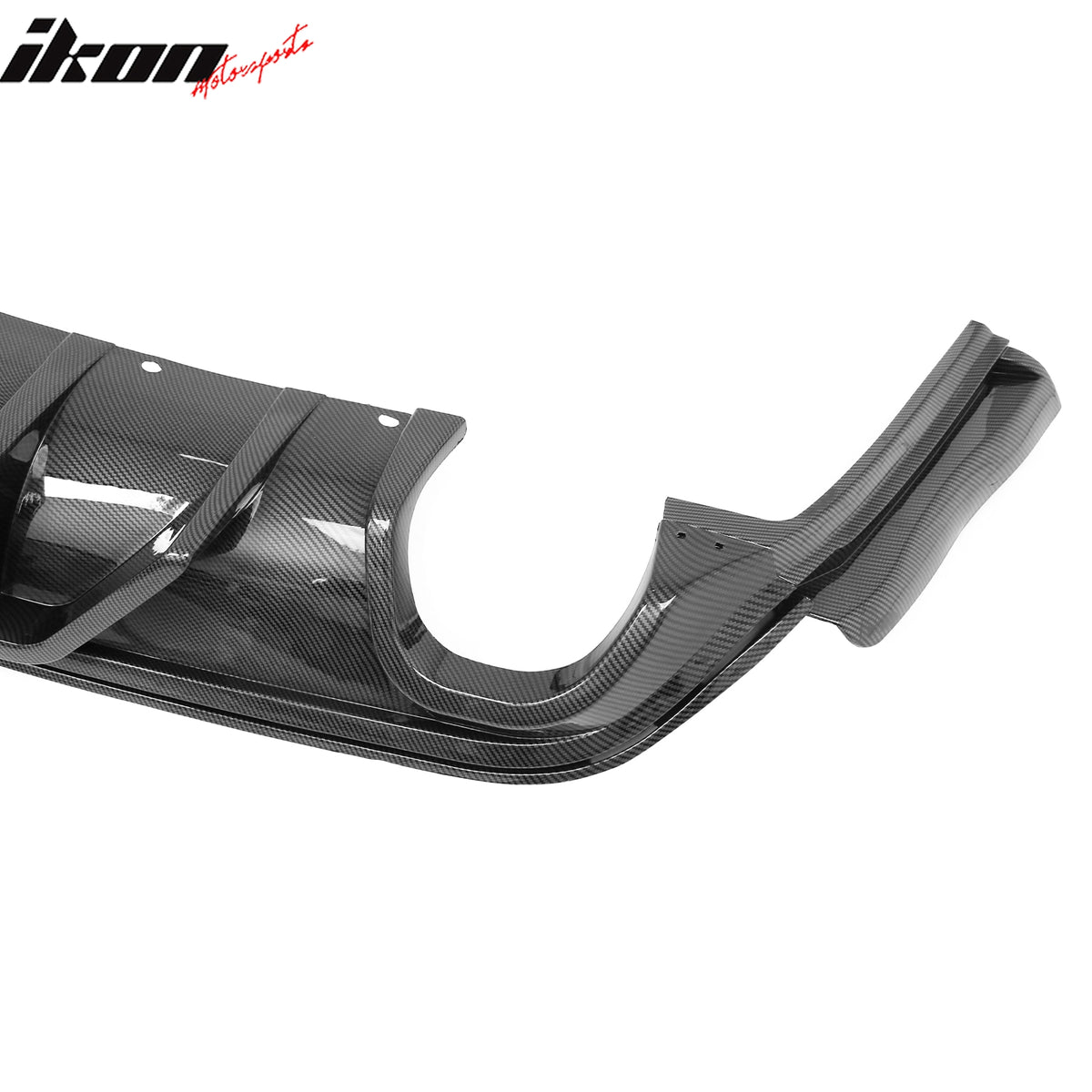 Fits 12-21 Jeep Grand Cherokee SRT V1 Shark Fin Rear Diffuser Carbon Fiber Print