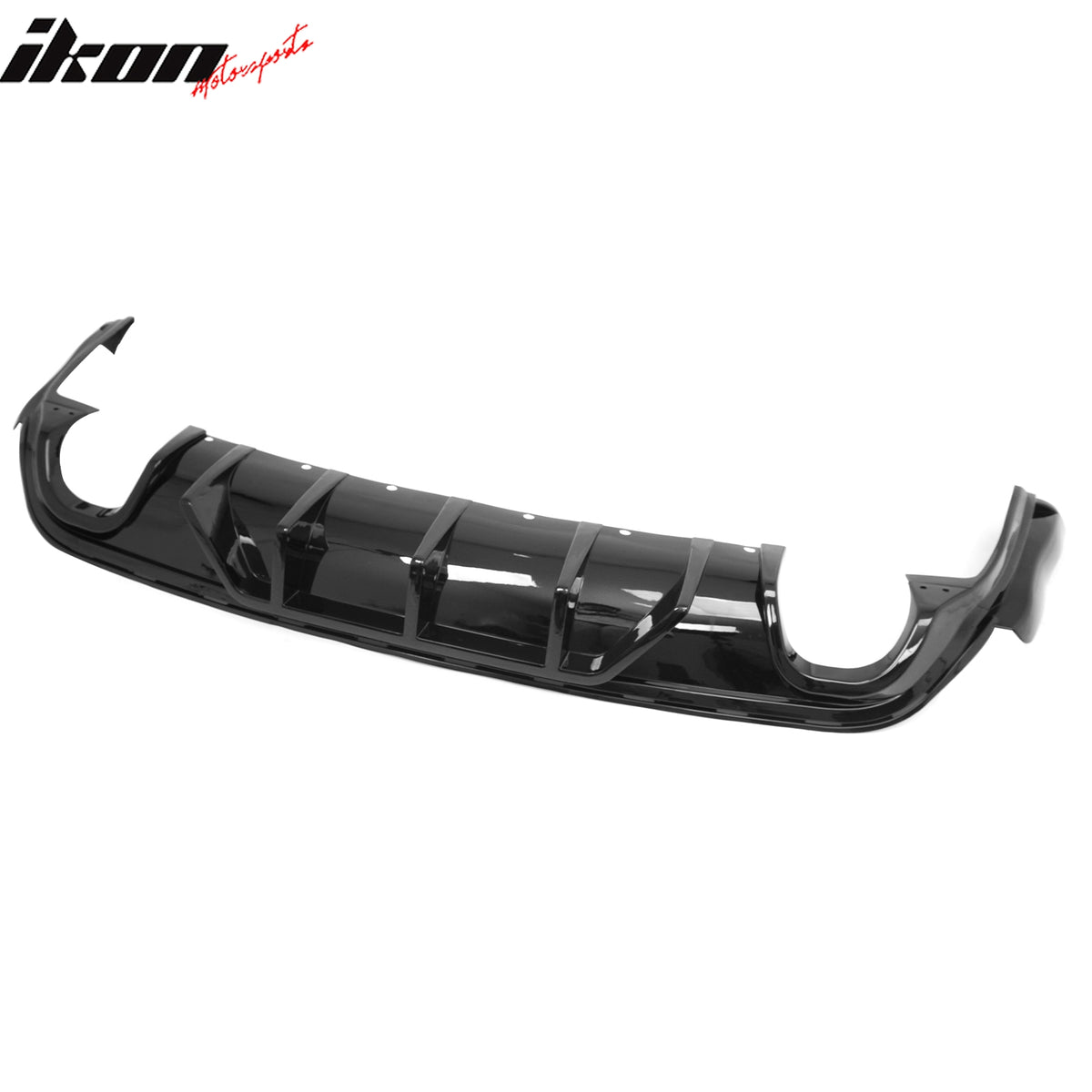 Fits 12-21 Jeep Grand Cherokee SRT/SRT8 V1 Shark Fin Rear Diffuser Gloss Black