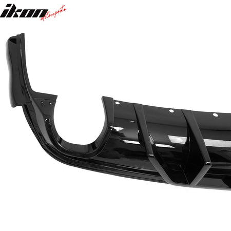 Fits 12-21 Jeep Grand Cherokee SRT/SRT8 V1 Shark Fin Rear Diffuser Gloss Black