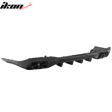 Fits 22-26 Benz C-Class C300 C63 Sedan W206 C43 Style Rear Diffuser Exhaust Tips
