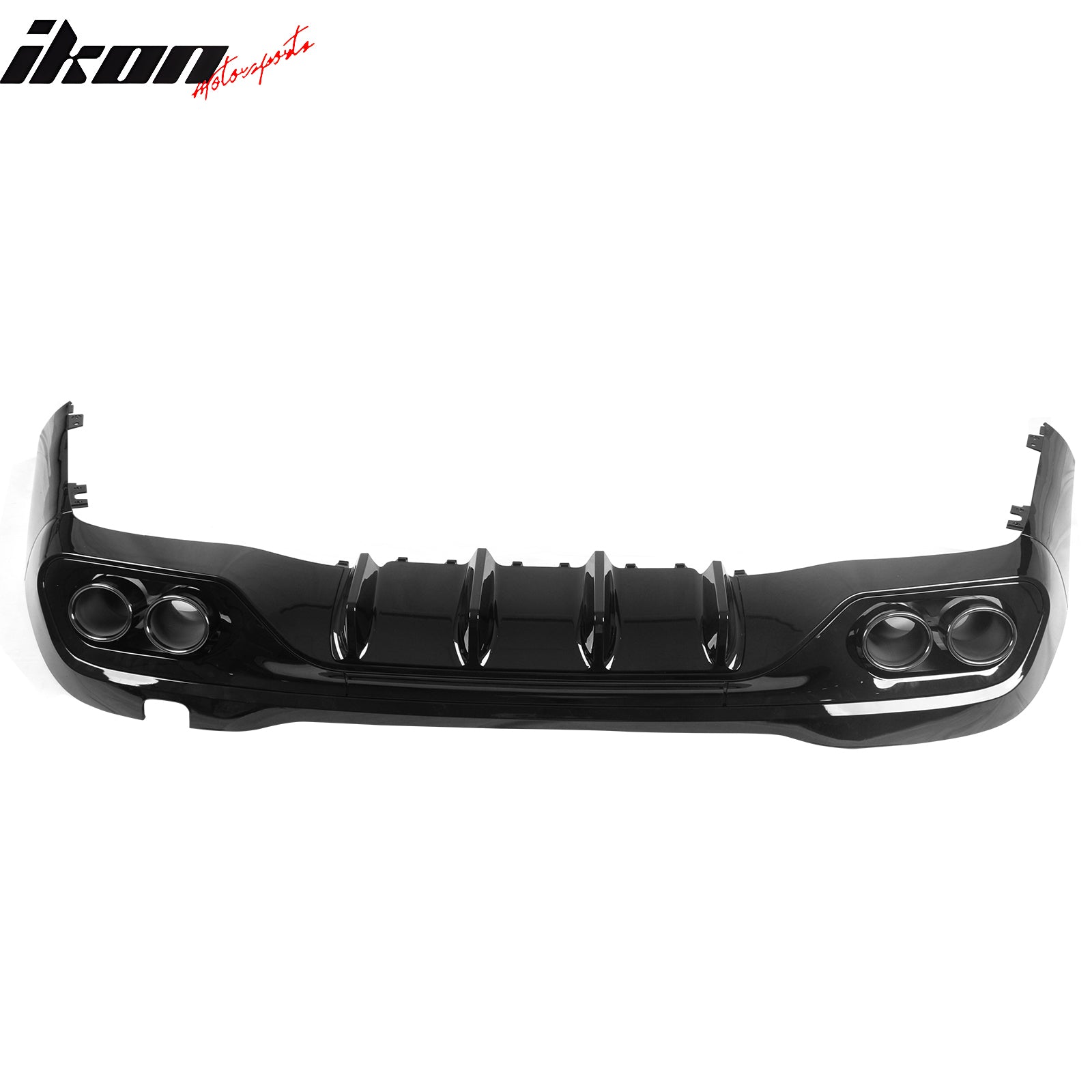 Fits 22-26 Benz C-Class C300 C63 Sedan W206 C43 Style Rear Diffuser Exhaust Tips