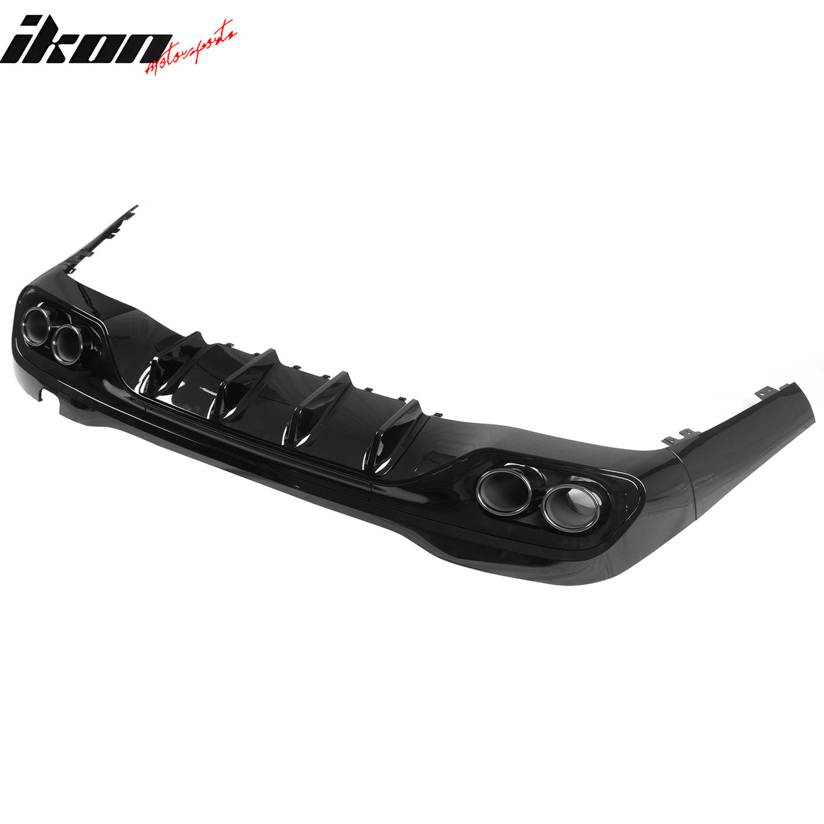 Fits 22-26 Benz C-Class C300 C63 Sedan W206 C43 Style Rear Diffuser Exhaust Tips