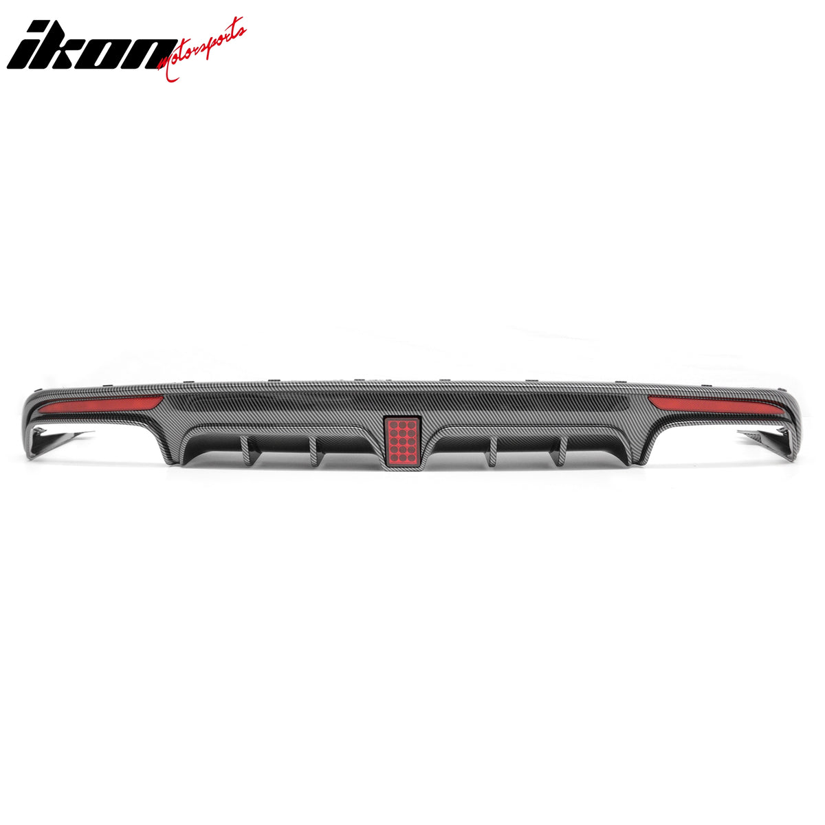 Fits 14-17 Benz S-Class W222 Carbon Fiber Print BS Style Rear Diffuser & Exhaust