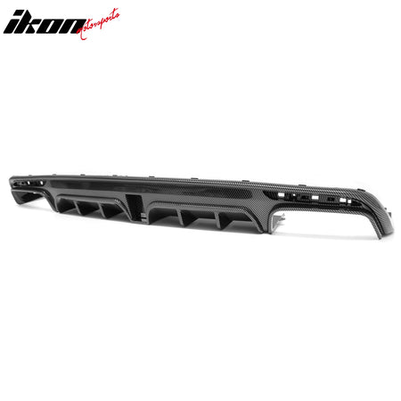 Fits 14-17 Benz S-Class W222 Carbon Fiber Print BS Style Rear Diffuser & Exhaust