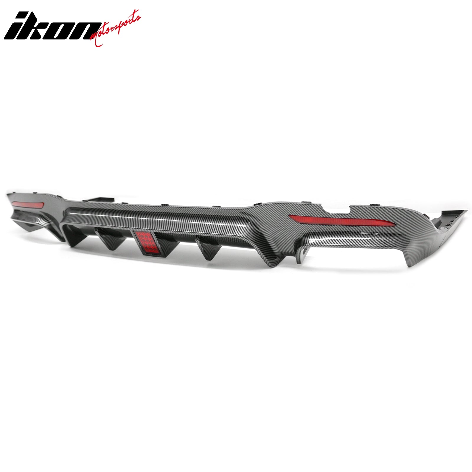 Fits 18-20 Benz S-Class W222 Carbon Fiber Print BS Style Rear Diffuser & Exhaust