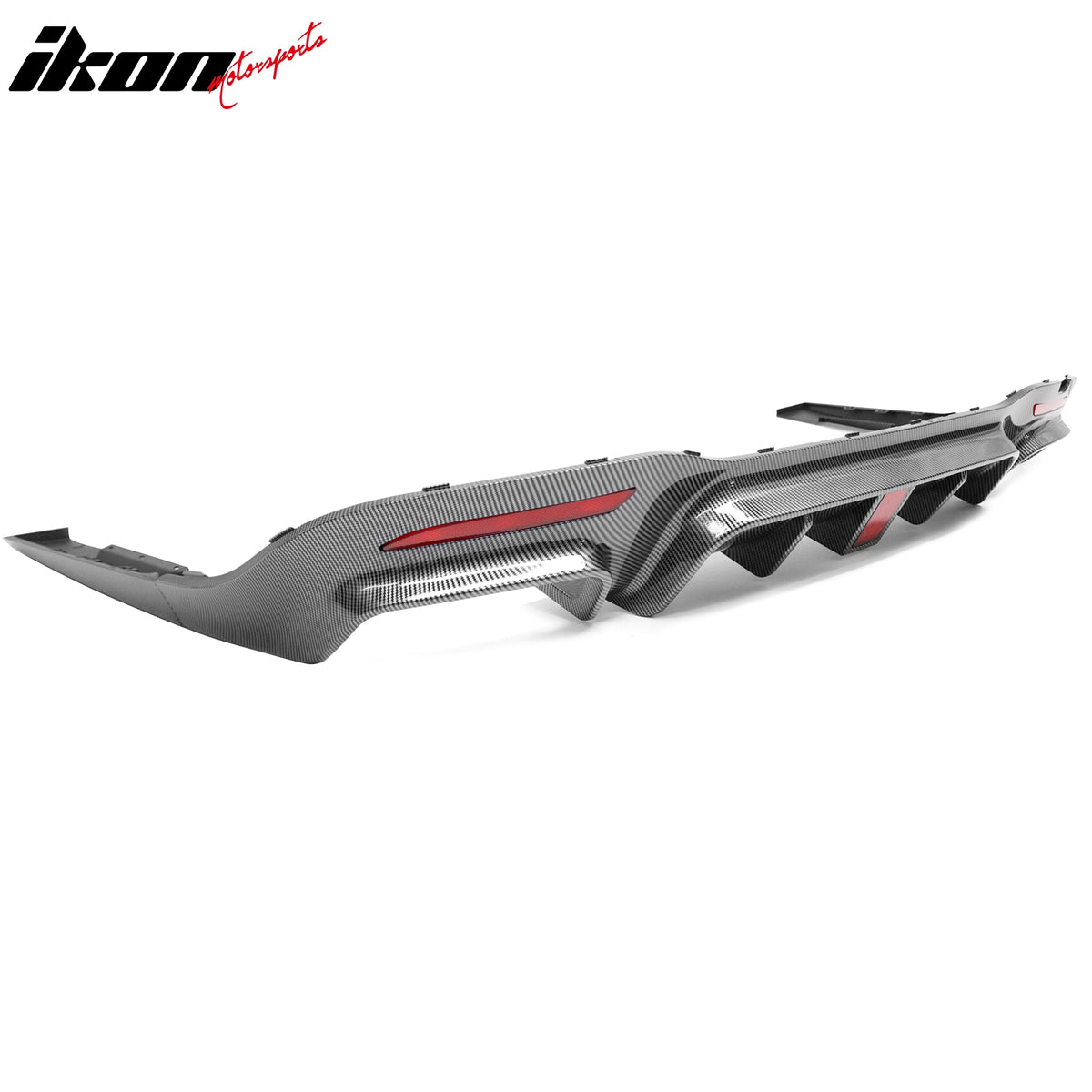 Fits 18-20 Benz S-Class W222 Carbon Fiber Print BS Style Rear Diffuser & Exhaust