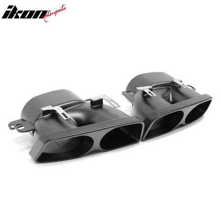 Fits 18-20 Benz S-Class W222 Carbon Fiber Print BS Style Rear Diffuser & Exhaust