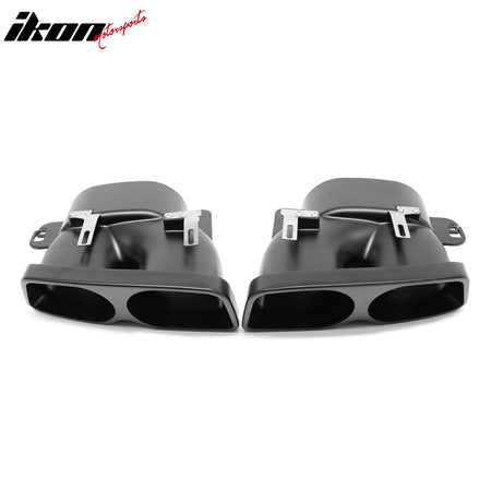 Fits 18-20 Benz S-Class W222 Carbon Fiber Print BS Style Rear Diffuser & Exhaust