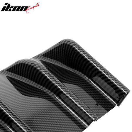 Fits 22-24 Subaru BRZ&Toyota GR86 JDM Style Carbon Fiber Print 2PC Rear Diffuser