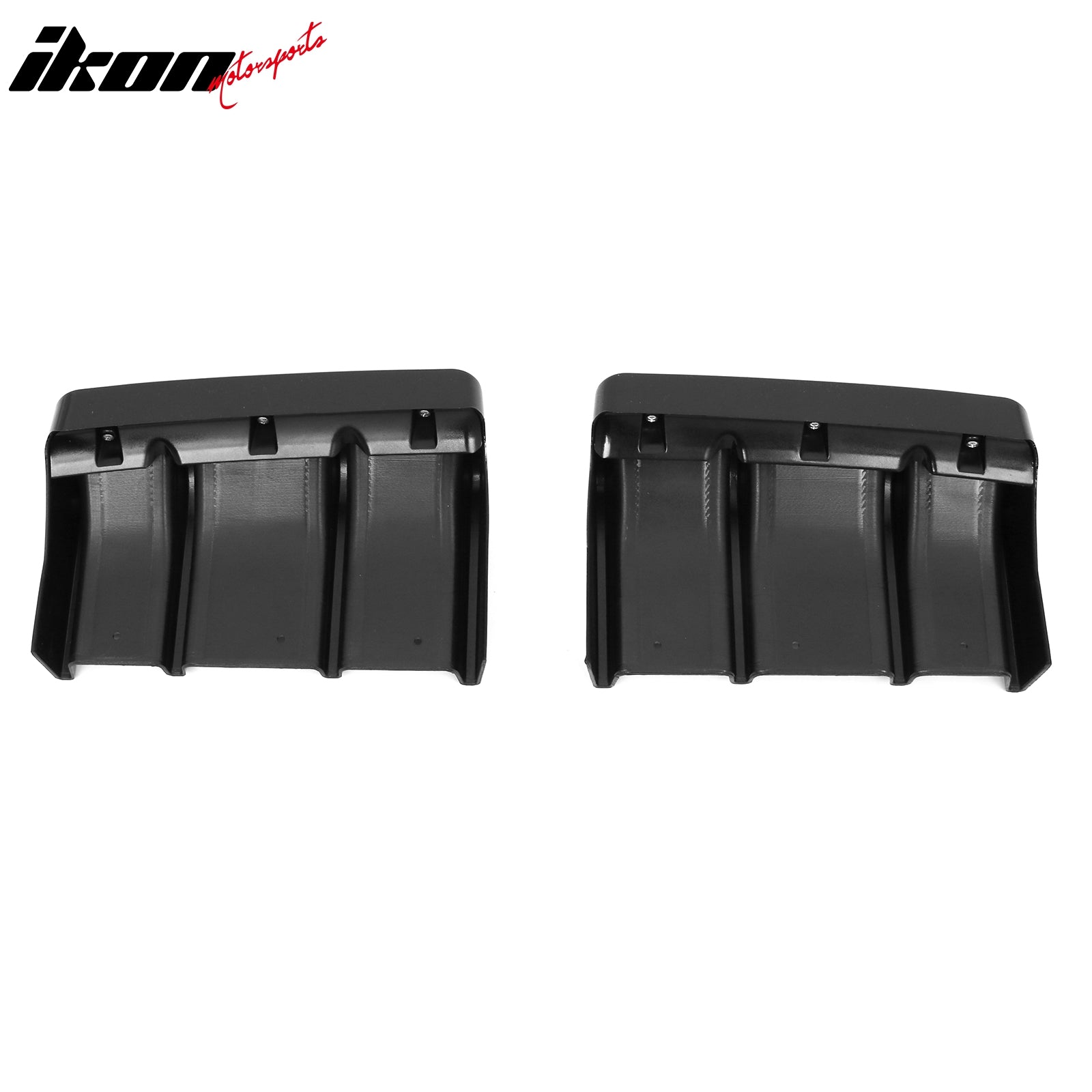 Fits 22-24 Subaru BRZ&Toyota GR86 JDM Style Gloss Black PP 2PC Rear Diffuser Fin