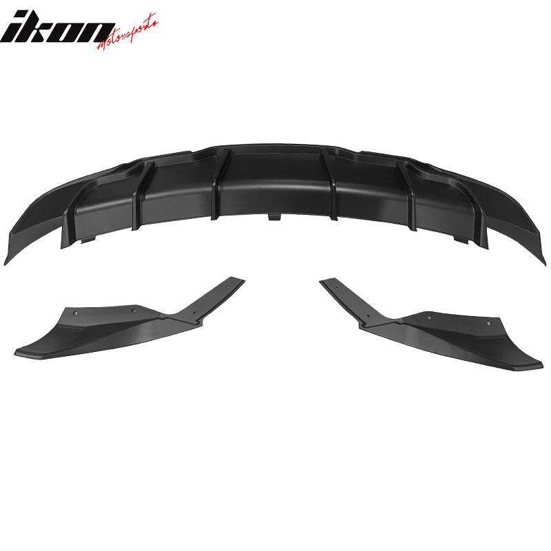 IKON MOTORSPORTS Rear Diffuser Compatible With 2017 2023 Tesla Model 3 ikon-motorsports-rear-diffuser-compatible-with-2017-2023-tesla-model-3