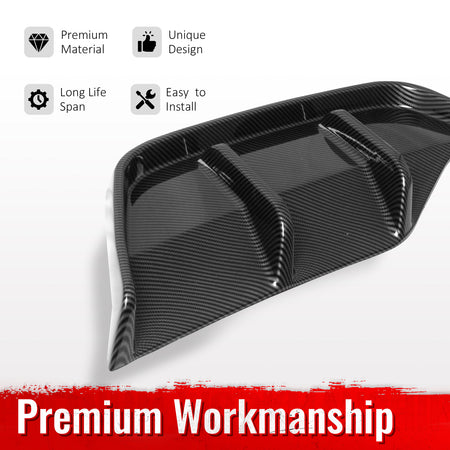 Fits 25-26 Tesla Model Y Juniper Rear Bumper Side Apron Carbon Fiber Print Cap